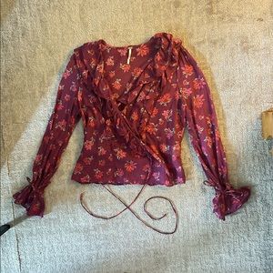Free People floral blouse